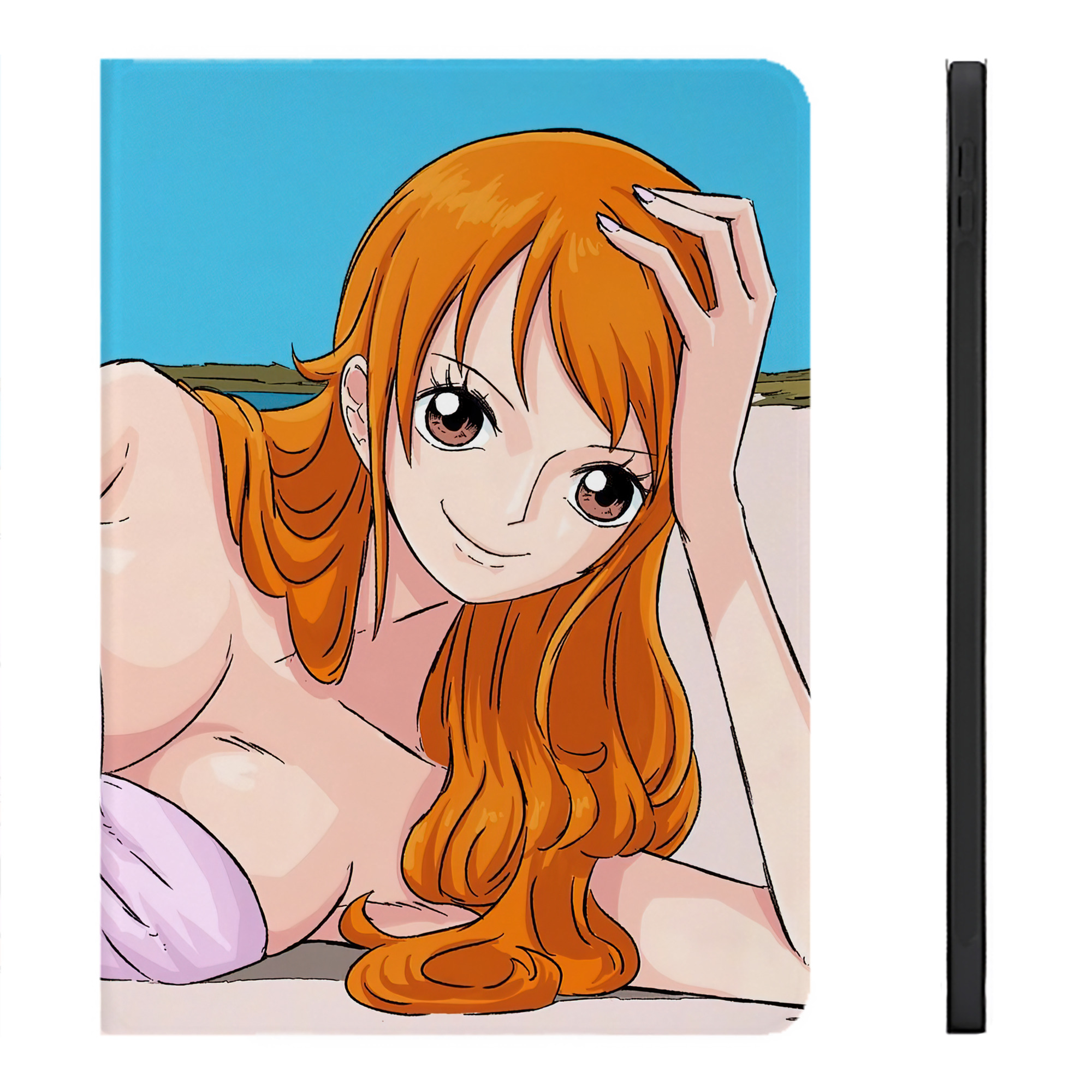 （画像用） ワンピース ONE PIECE IPadケース ペンホルダー付き ブックスタイルデザイン